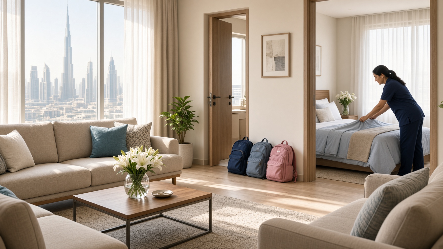 September home reset in Dubai — tidy living room after A&M PureCare visit